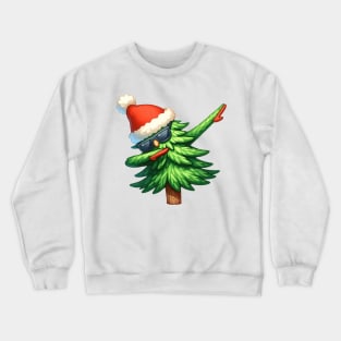 Christmas Tree Dabbing Dance Crewneck Sweatshirt